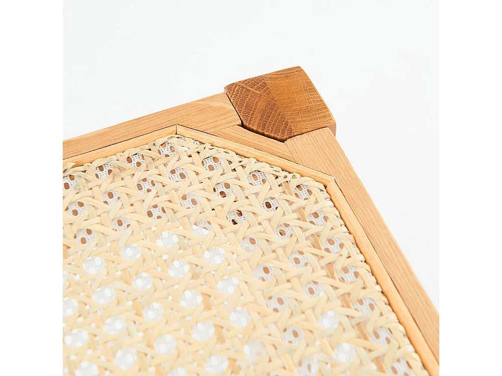 Taburetes para isla de cocina de caña y madera 65 cm - Kappa