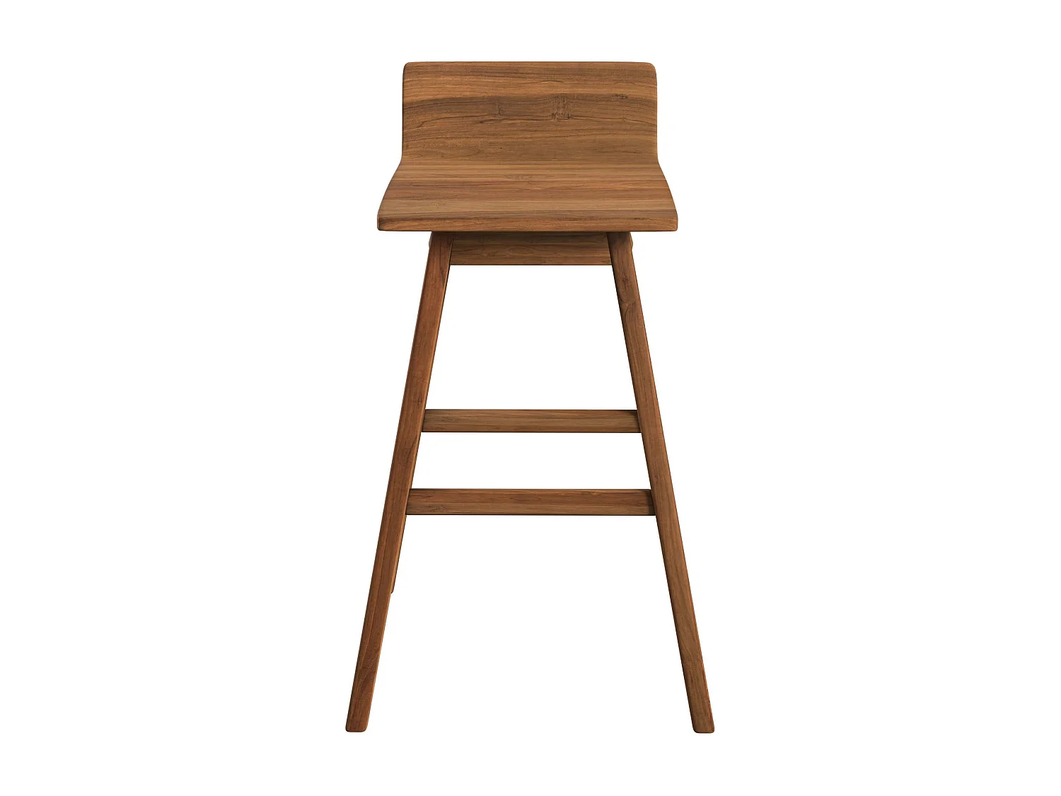 Chaise de bar en bois de teck 72,5 cm - Greta