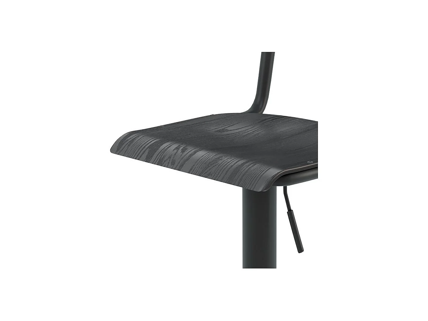 Set di 2 sedie da bar regolabili 60/80 cm in legno nero - Clem