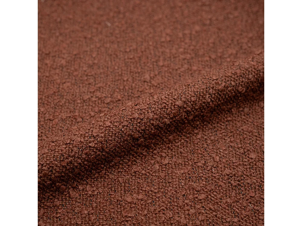 Set di 2 sgabelli da bar effetto lana bouclè rosso mattone 63/83 cm - Adam
