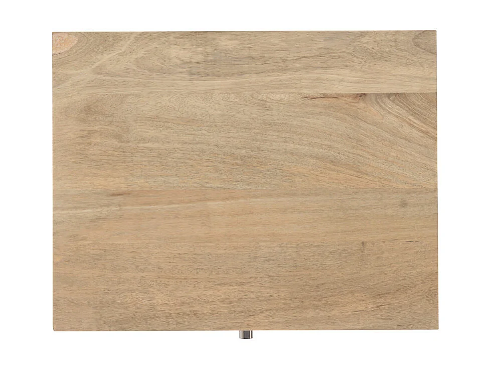 Mesita de noche de madera de mango grabada 1 cajón - Tiny