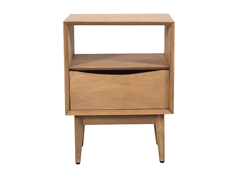 Table de chevet 1 tiroir en bois de manguier - Gute