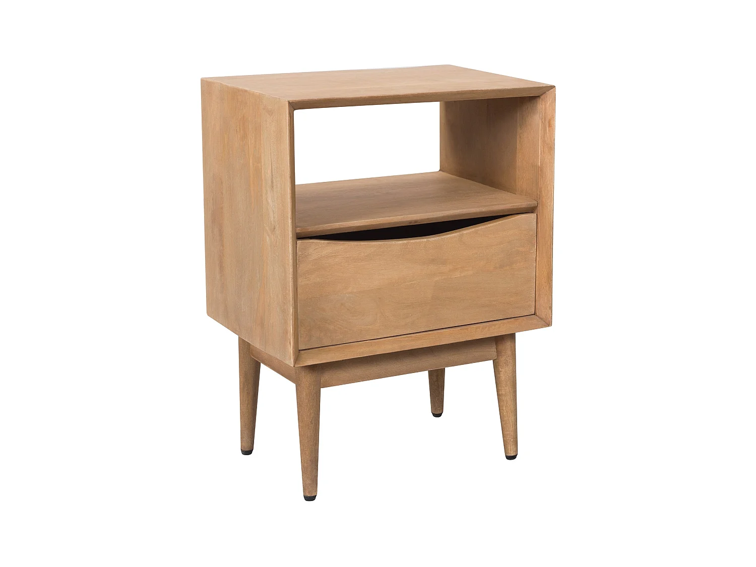 Table de chevet 1 tiroir en bois de manguier - Gute