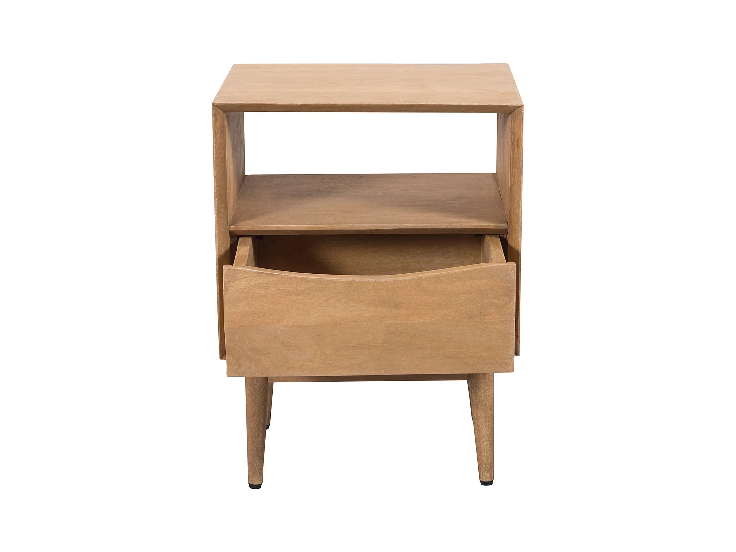 Table de chevet 1 tiroir en bois de manguier - Gute