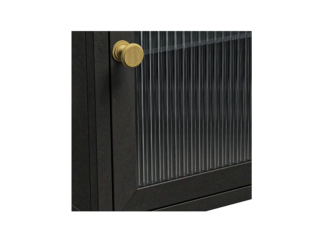 Table de chevet en métal gris métallisé - Gauthier