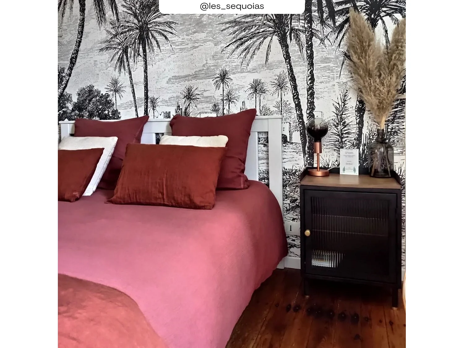 Mesita de noche de metal negro - Gauthier