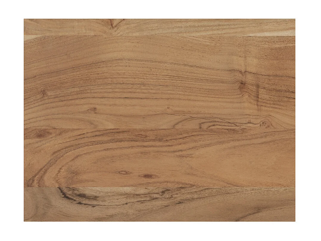 Table de chevet en bois d'acacia et métal, 1 tiroir et 1 niche - Alabama