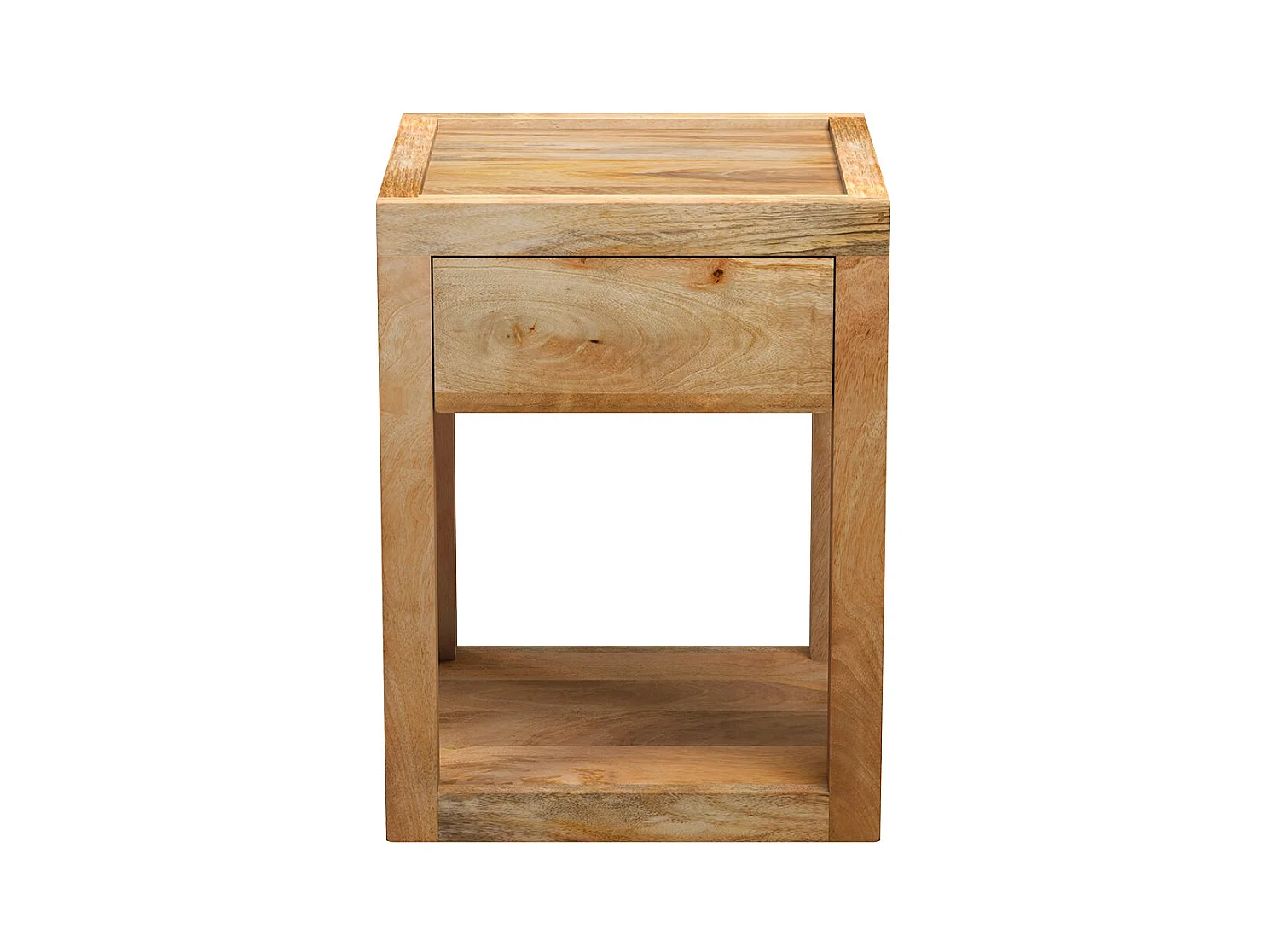 Mesita de noche de madera de mango con 1 cajón - Jakarta