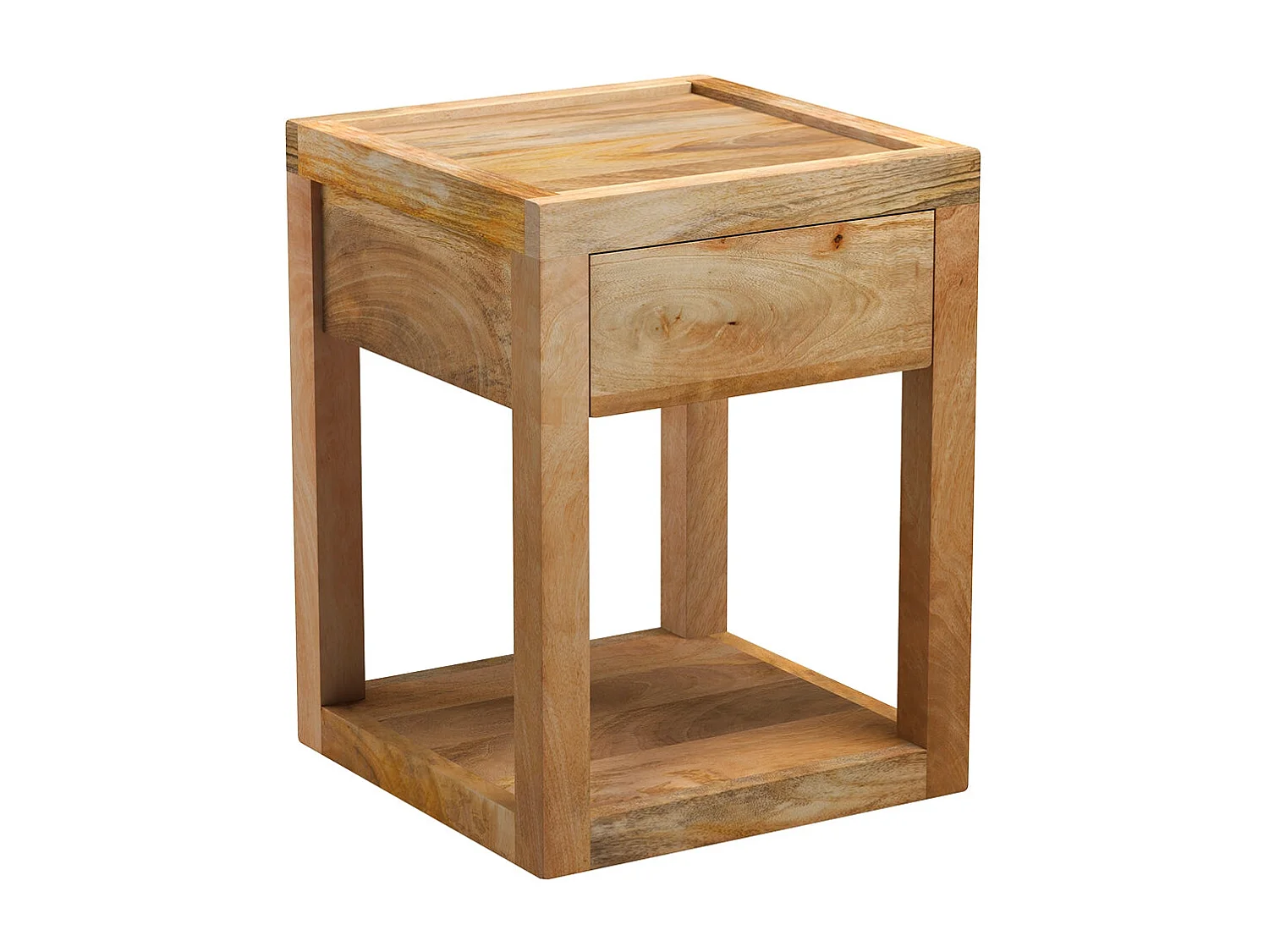 Mesita de noche de madera de mango con 1 cajón - Jakarta