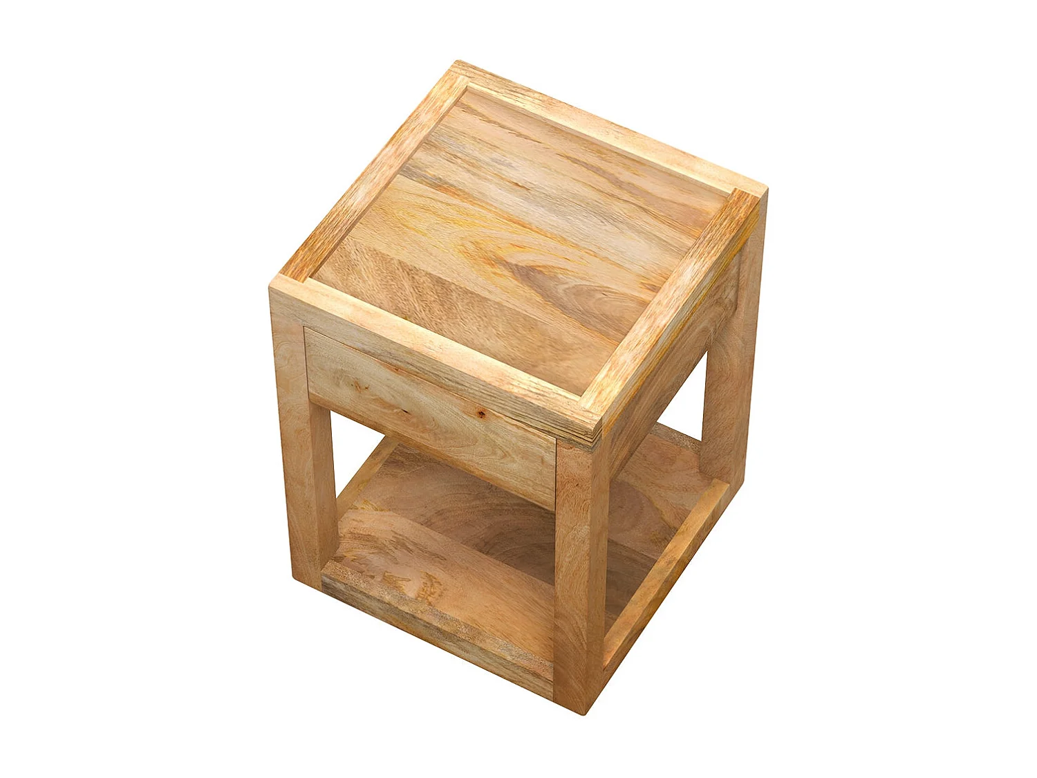 Mesita de noche de madera de mango con 1 cajón - Jakarta