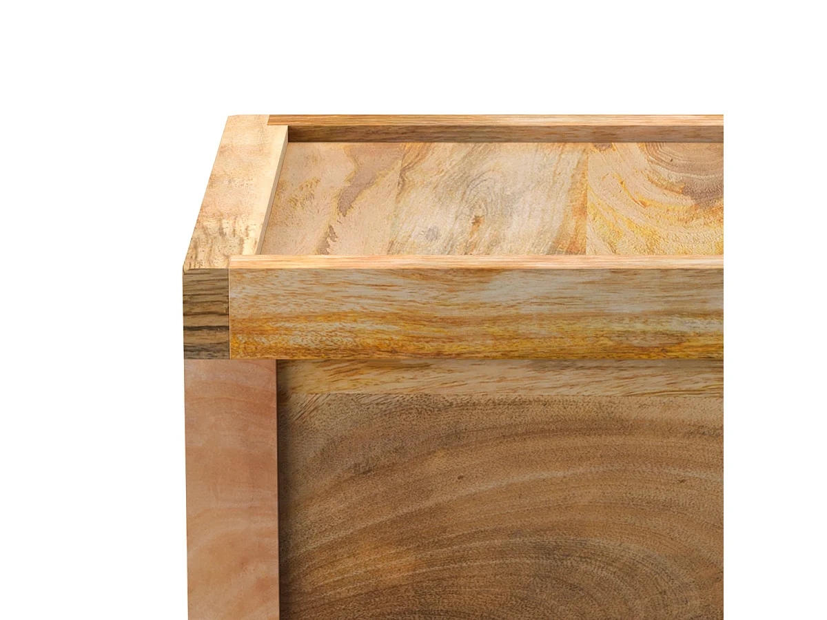 Table de chevet 1 tiroir en bois de manguier - Jakarta