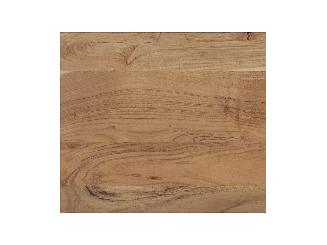 Table de chevet en bois d'acacia et métal, 1 tiroir et 1 étagère - Alabama