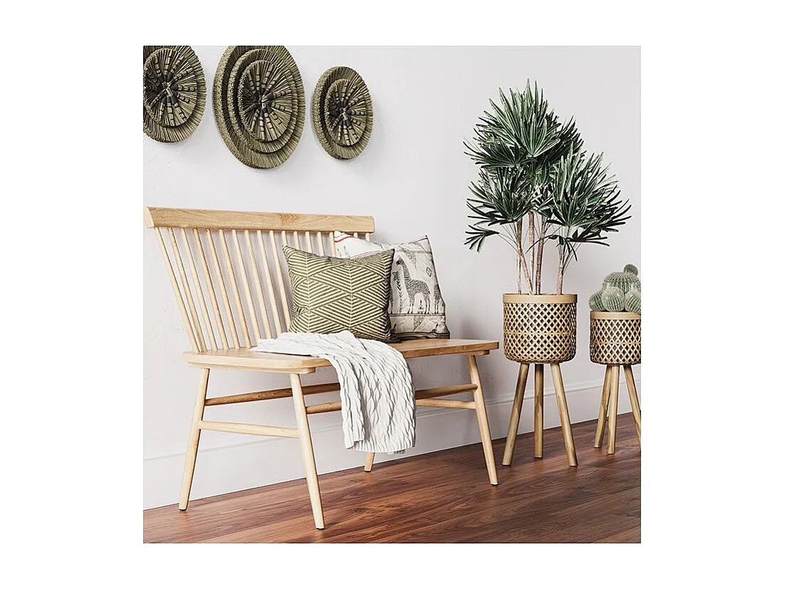 Décoration murale en matière naturelle (lot de 3) - Shama