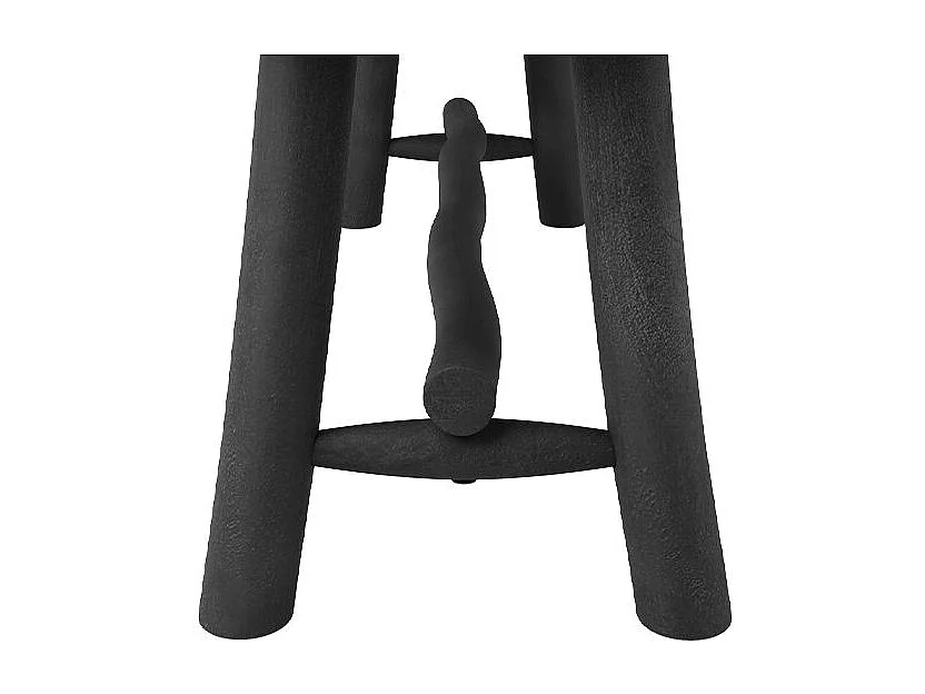 Panca nera in legno di mango 110 cm - Toxis