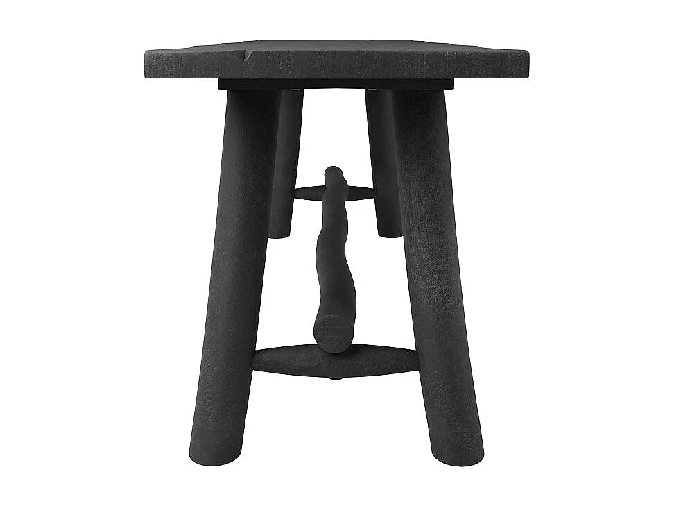 Panca nera in legno di mango 110 cm - Toxis