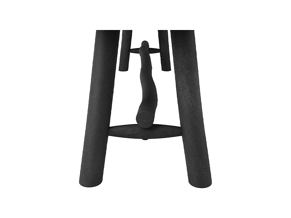 Banc noir en bois de manguier 145 cm - Toxis