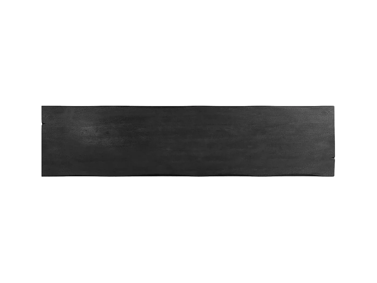 Banc noir en bois de manguier 145 cm - Toxis