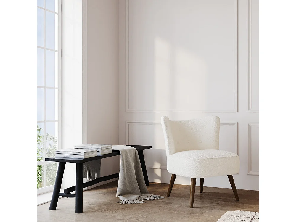 Panchina nera in legno di mango 145 cm - Toxis