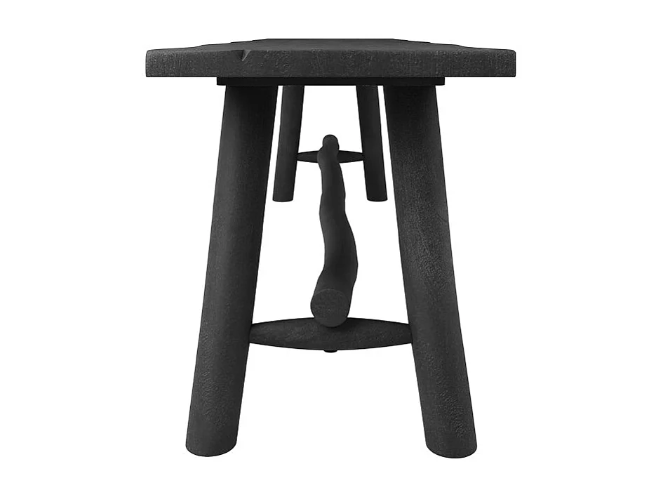 Panchina nera in legno di mango 145 cm - Toxis