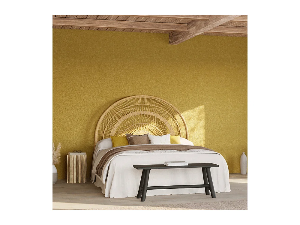 Tête de lit en rotin naturel 140 cm - Astéria