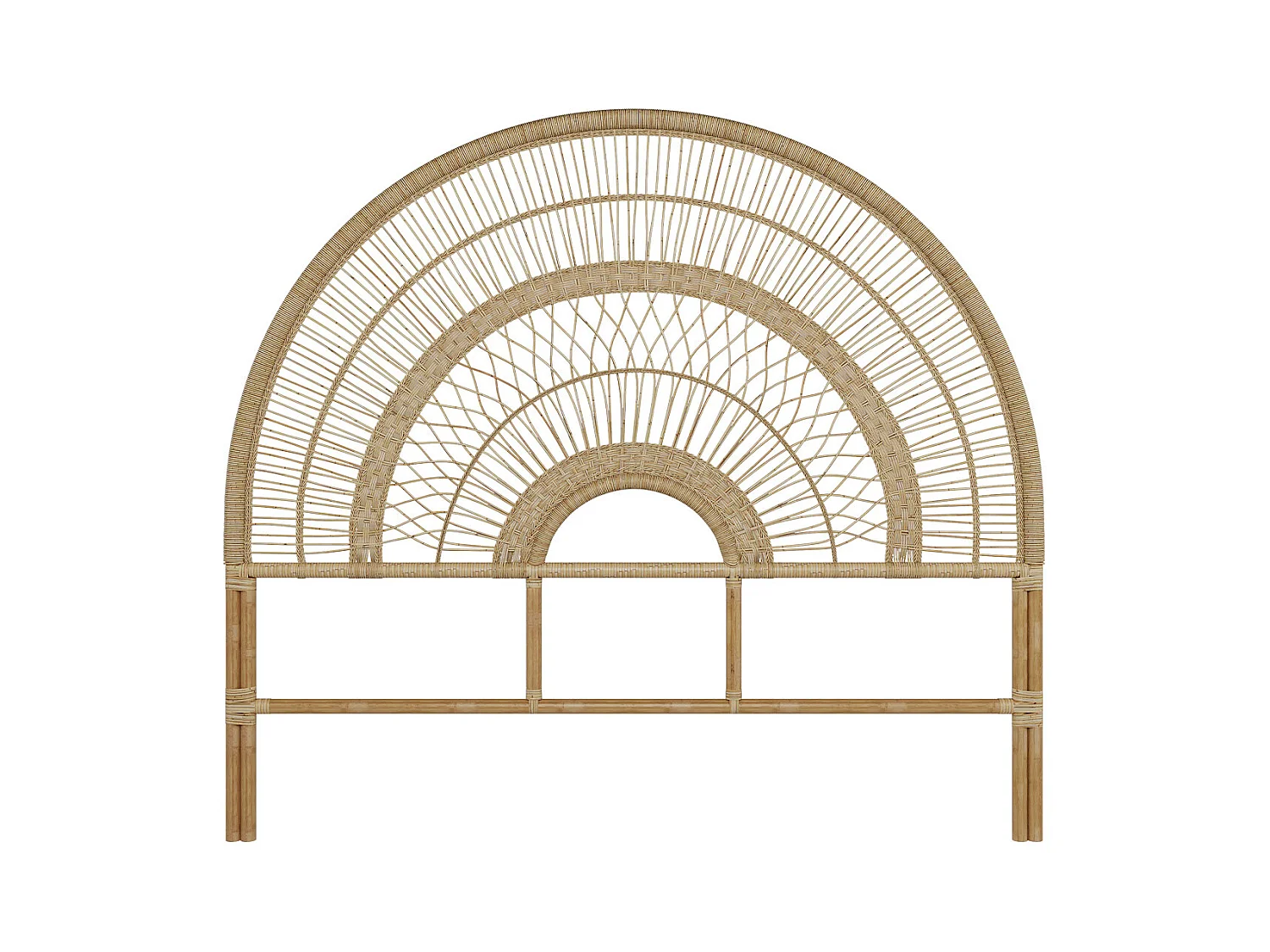 Tête de lit en rotin naturel 140 cm - Astéria