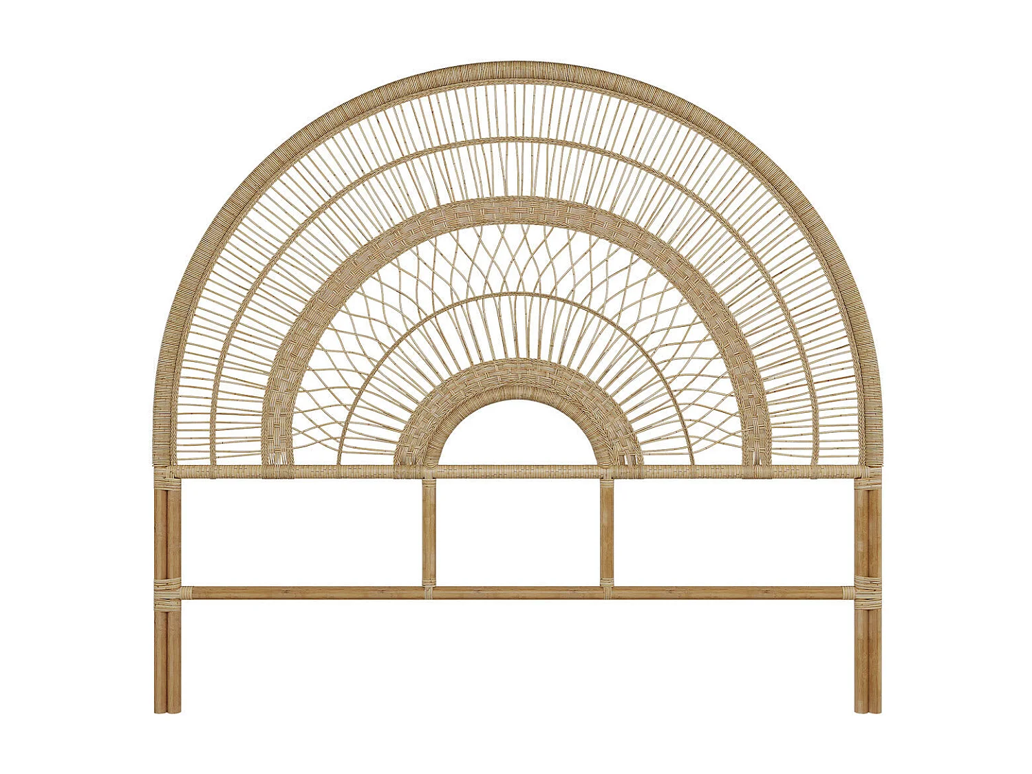Cabecero de ratán natural 140 cm - Astéria