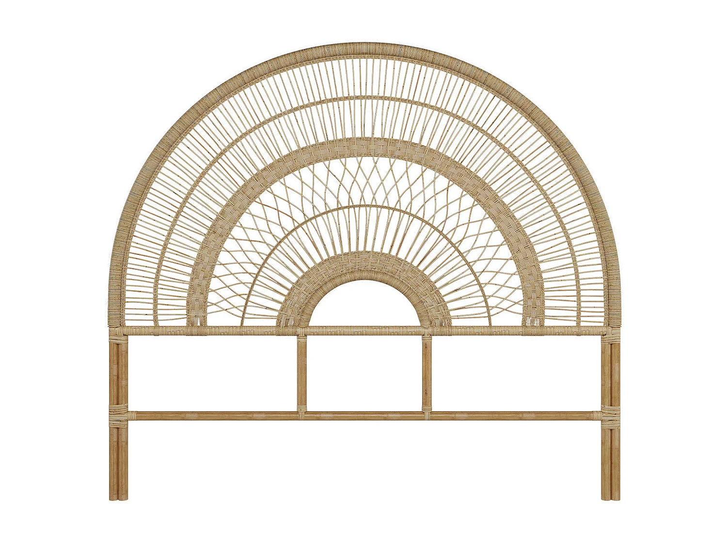 Cabecero de ratán natural 140 cm - Astéria