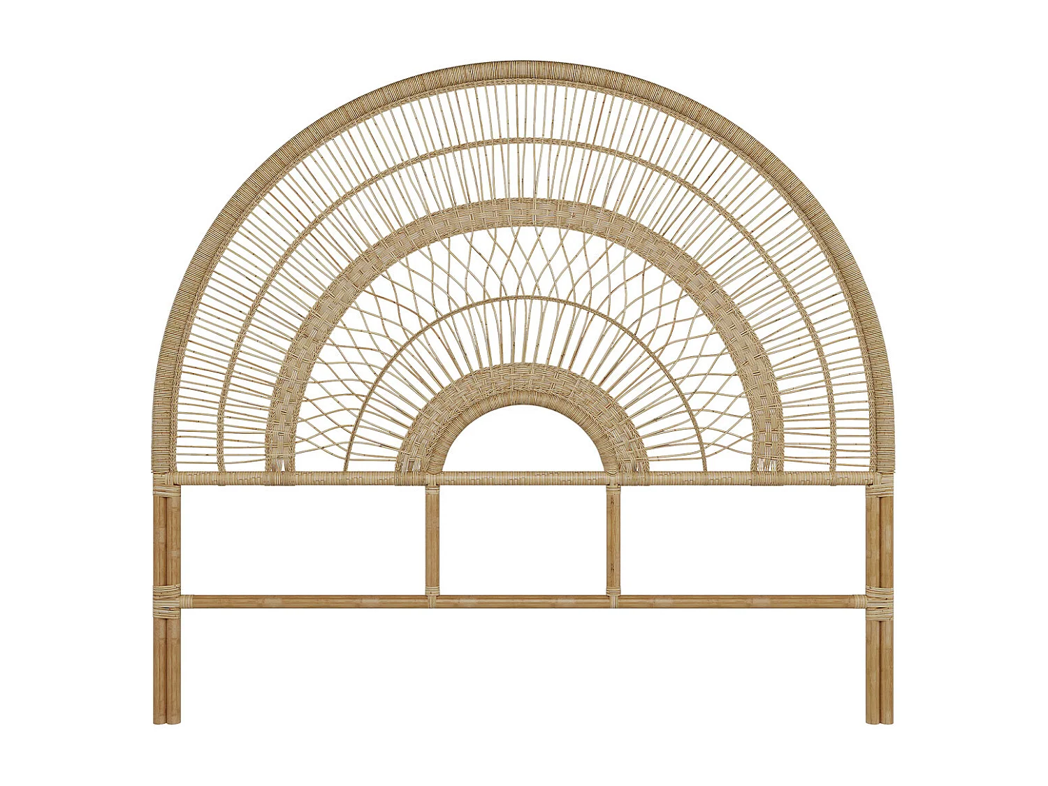 Cabecero de ratán natural 140 cm - Astéria