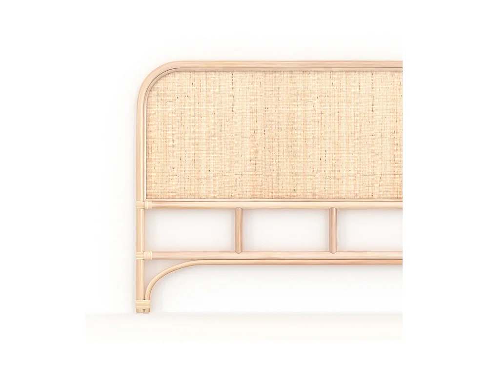 Testata da letto 160 cm in rattan naturale - Néora