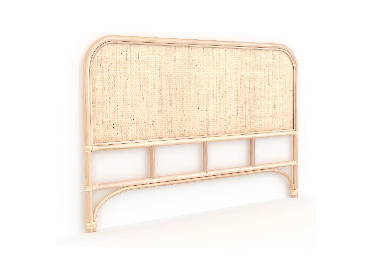 Testata da letto 160 cm in rattan naturale - Néora