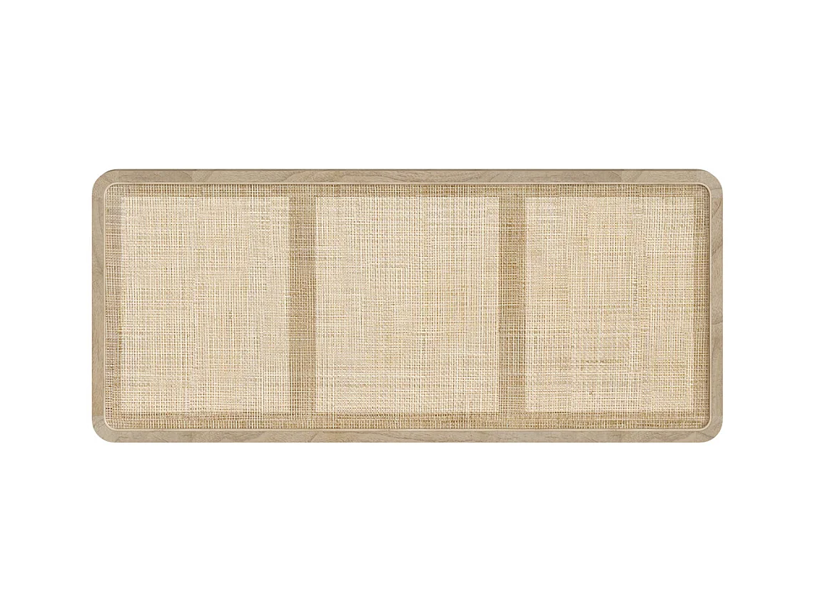 Tête de lit à suspendre en bois et cannage 140 cm - Khao