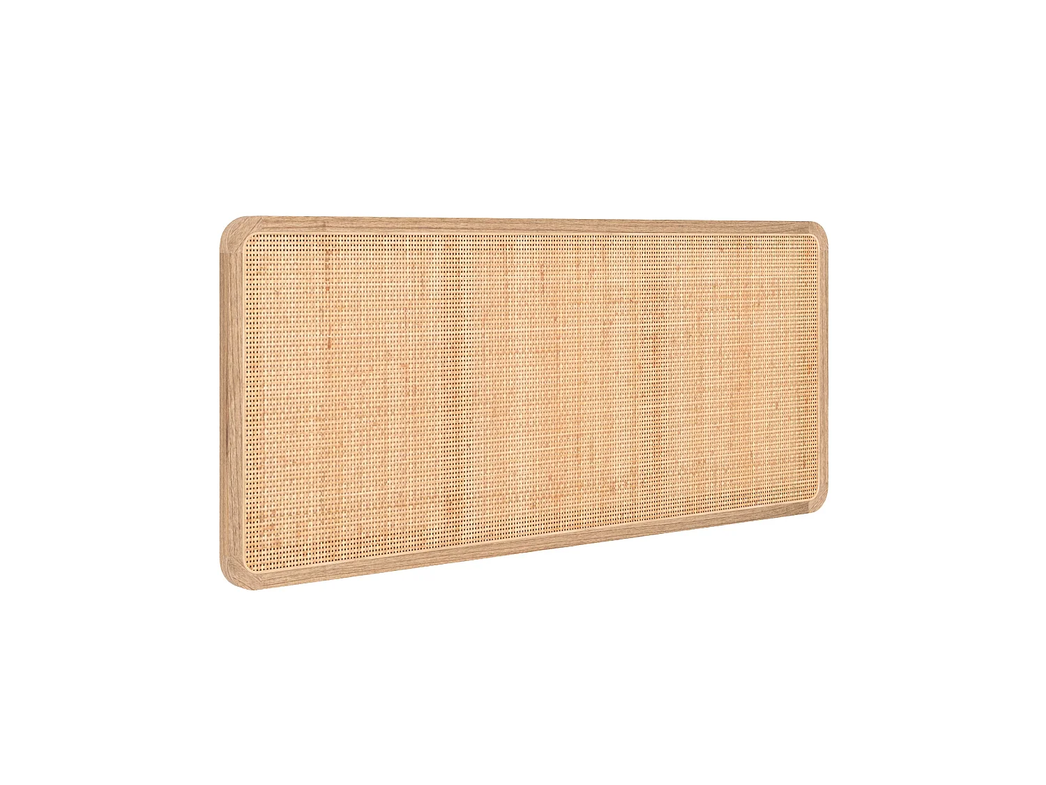 Tête de lit à suspendre en bois et cannage 140 cm - Khao