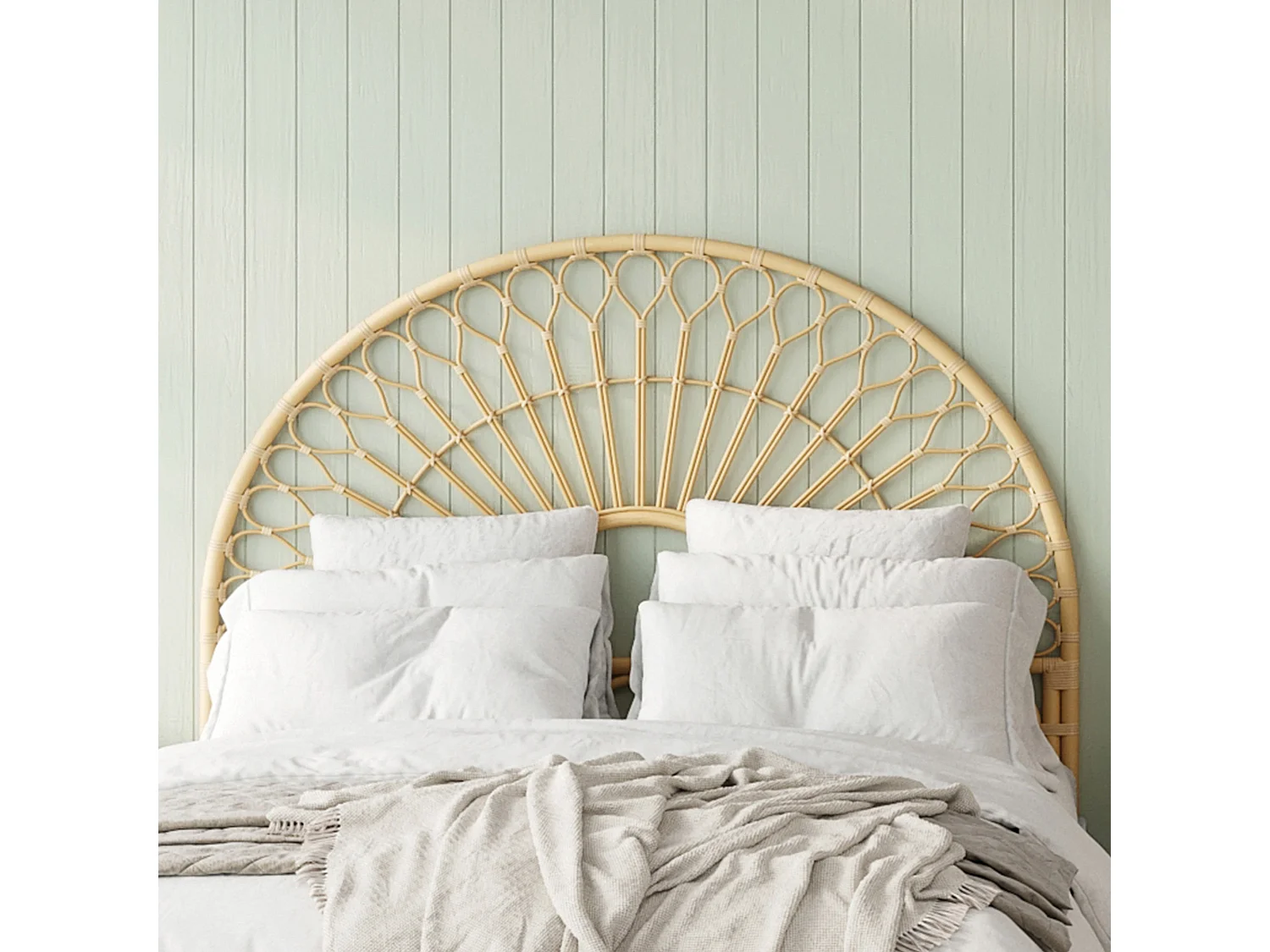 Tête de lit 140 cm en rotin naturel - Bahia