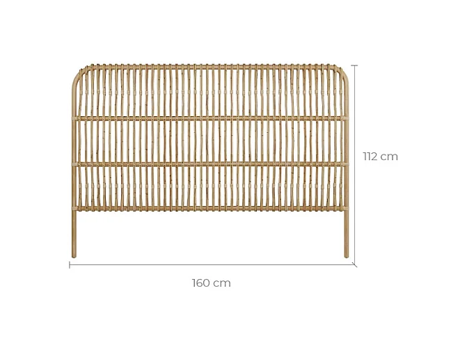 Tête de lit en rotin naturel 160 cm - Morphée