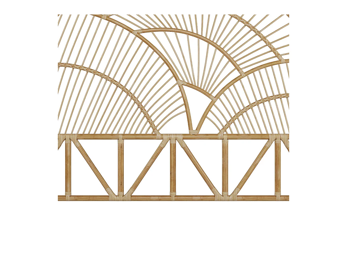 Cabecero de ratán natural 160 cm - Séléné