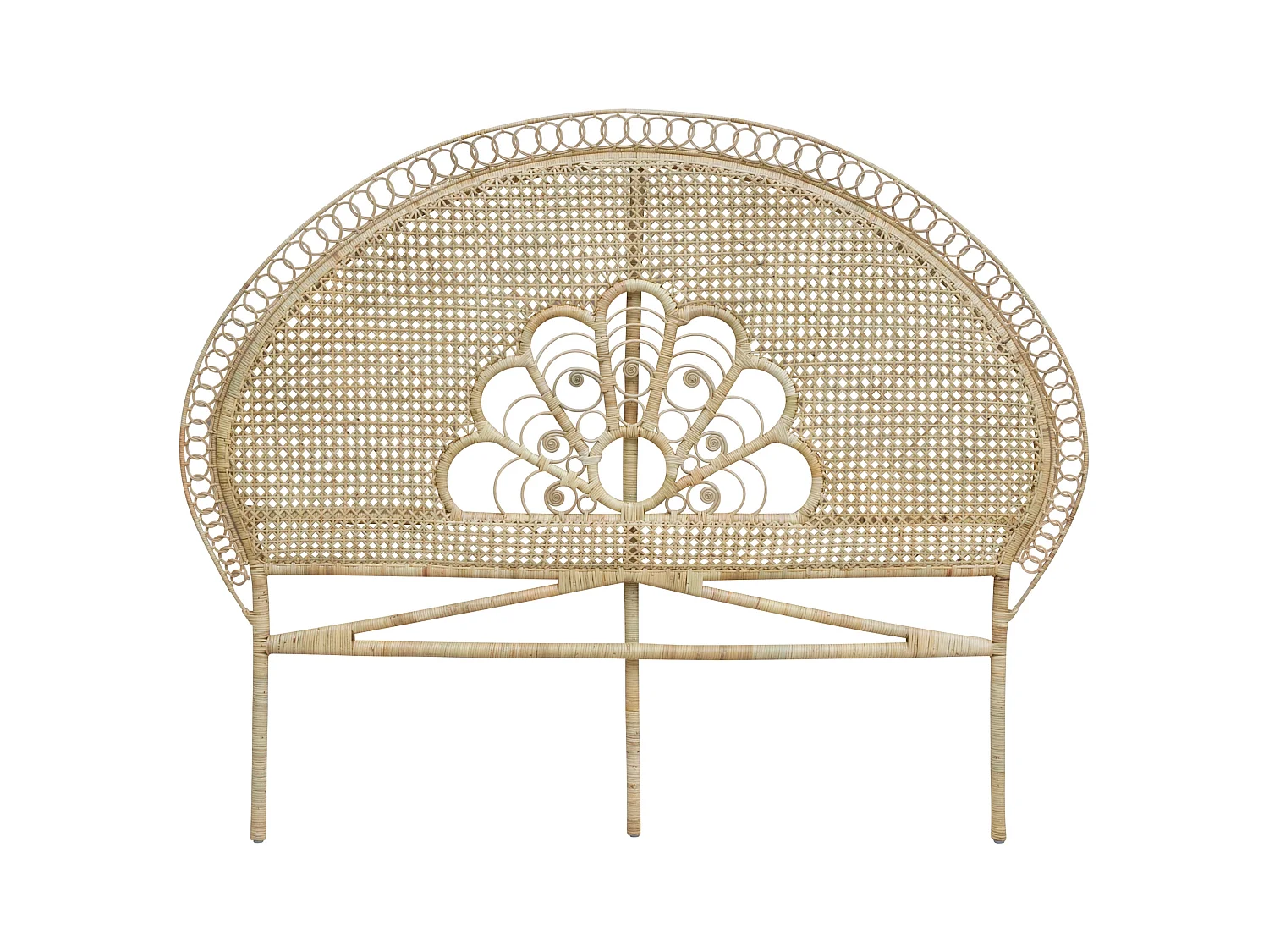 Tête de lit 160 cm en rotin naturel - Gabriella