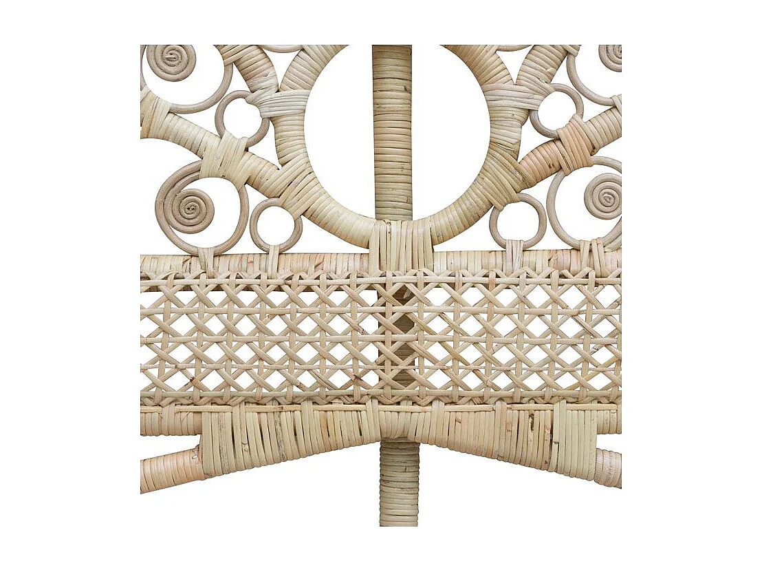 Testata da letto 160 cm in rattan naturale - Gabriella