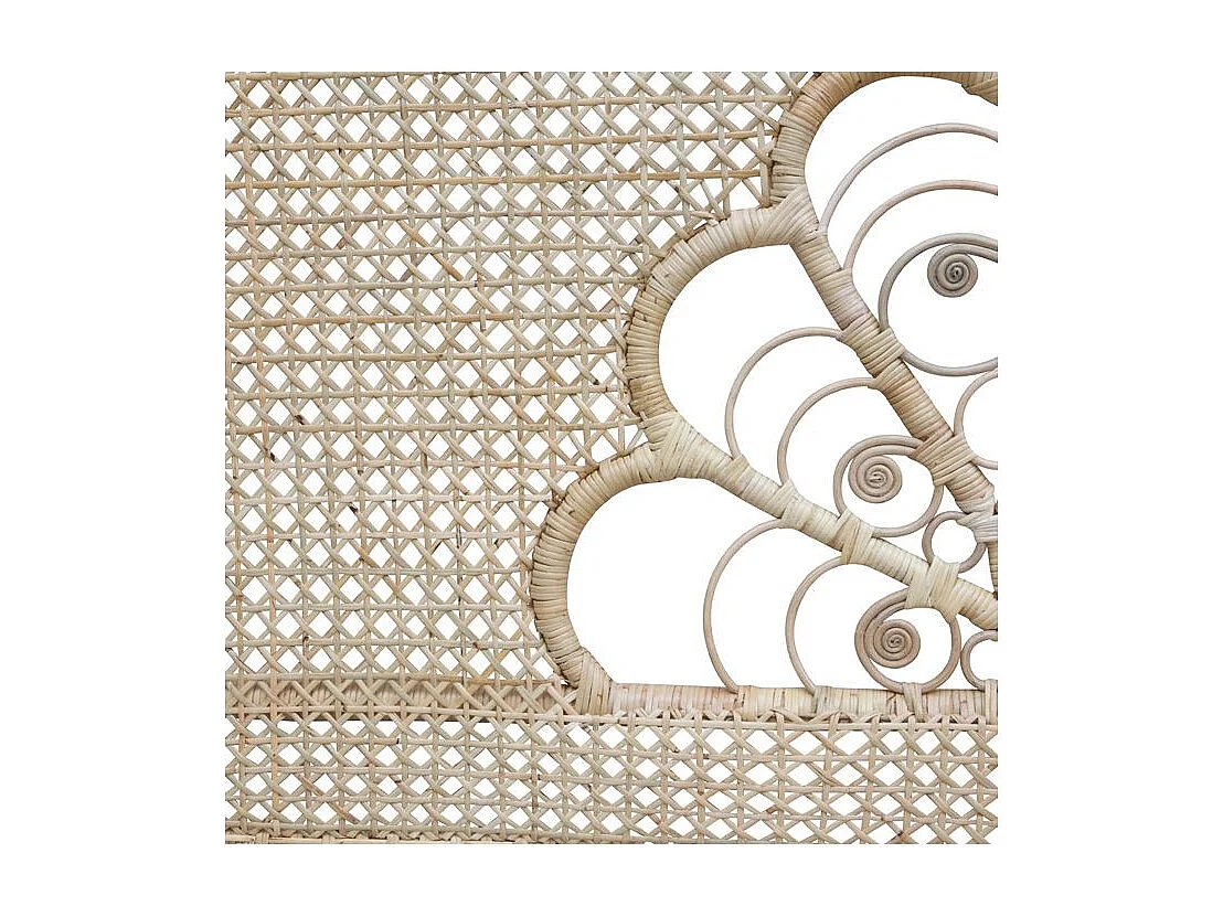 Testata da letto 160 cm in rattan naturale - Gabriella