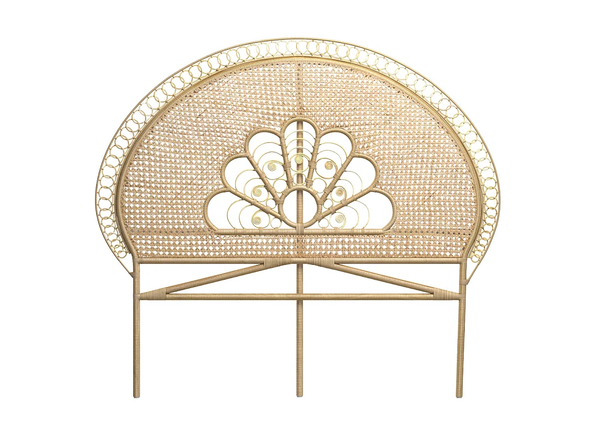 Kopfteil 140 cm aus natürlichem Rattan - Gabriella