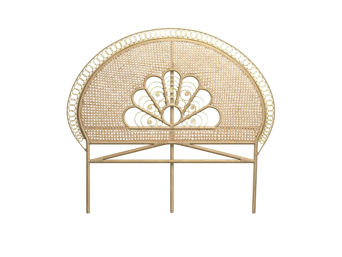 Kopfteil 140 cm aus natürlichem Rattan - Gabriella