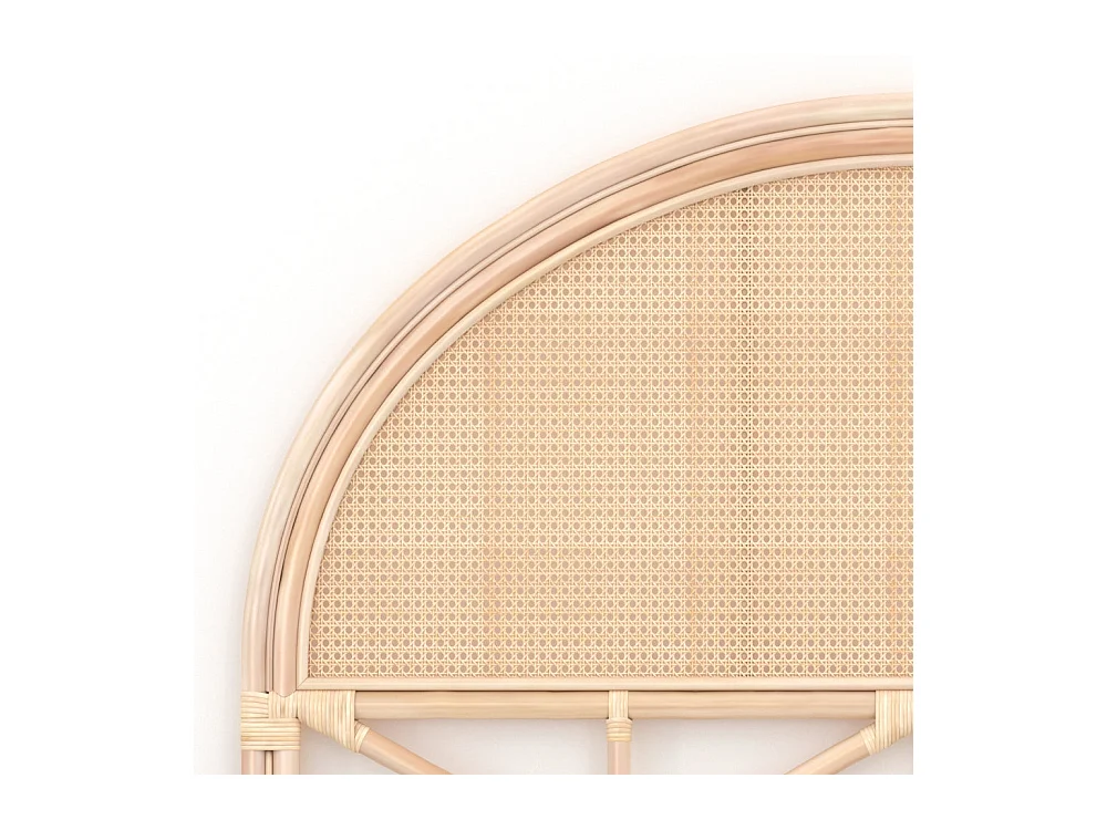 Testata da letto 160 cm in rattan naturale - Grace