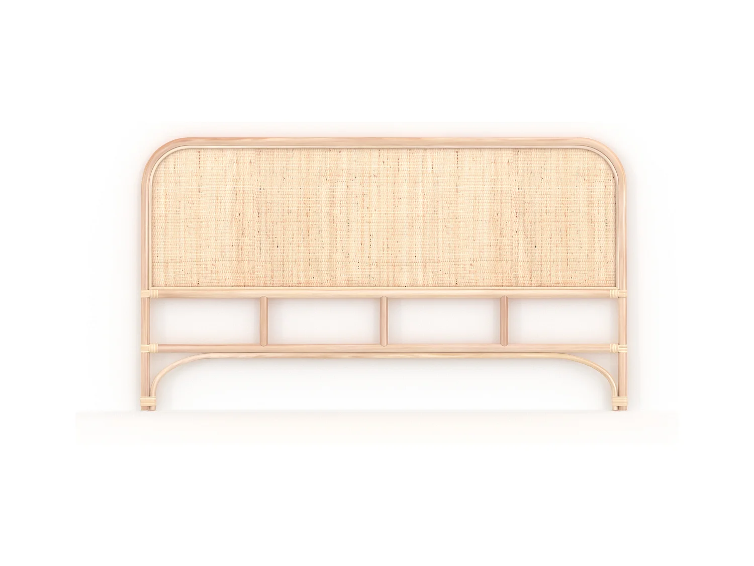 Tête de lit 140 cm en rotin et cannage - Néora