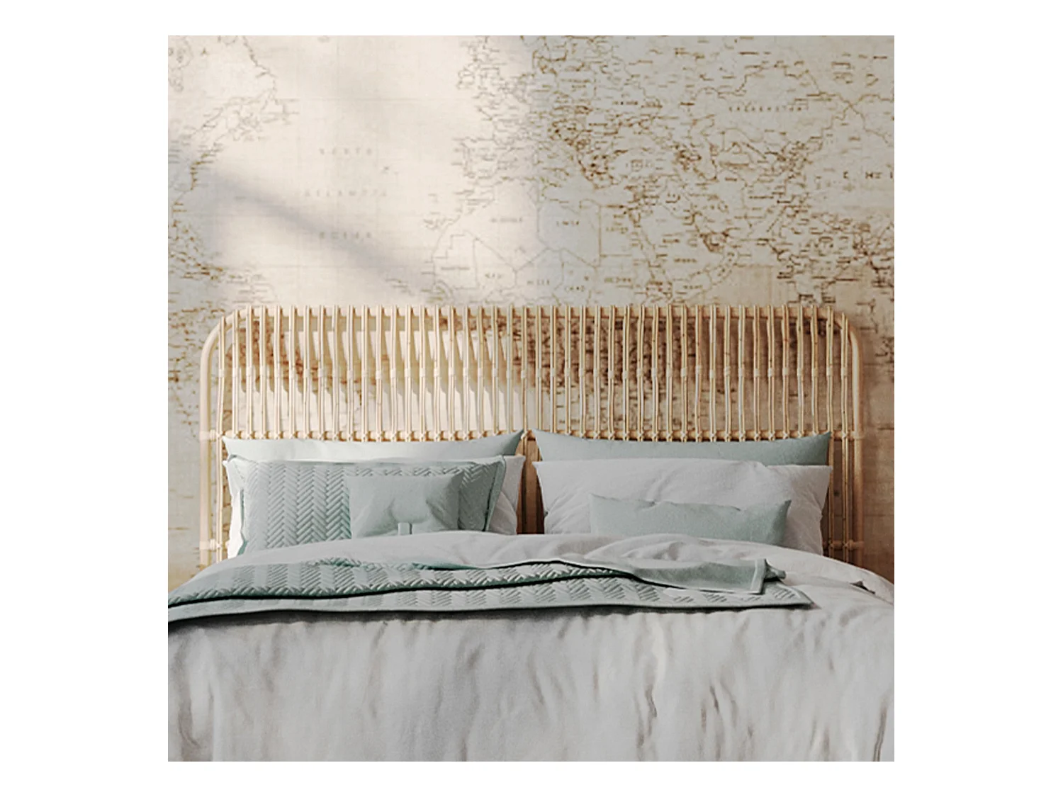 Tête de lit en rotin naturel 140 cm - Morphée