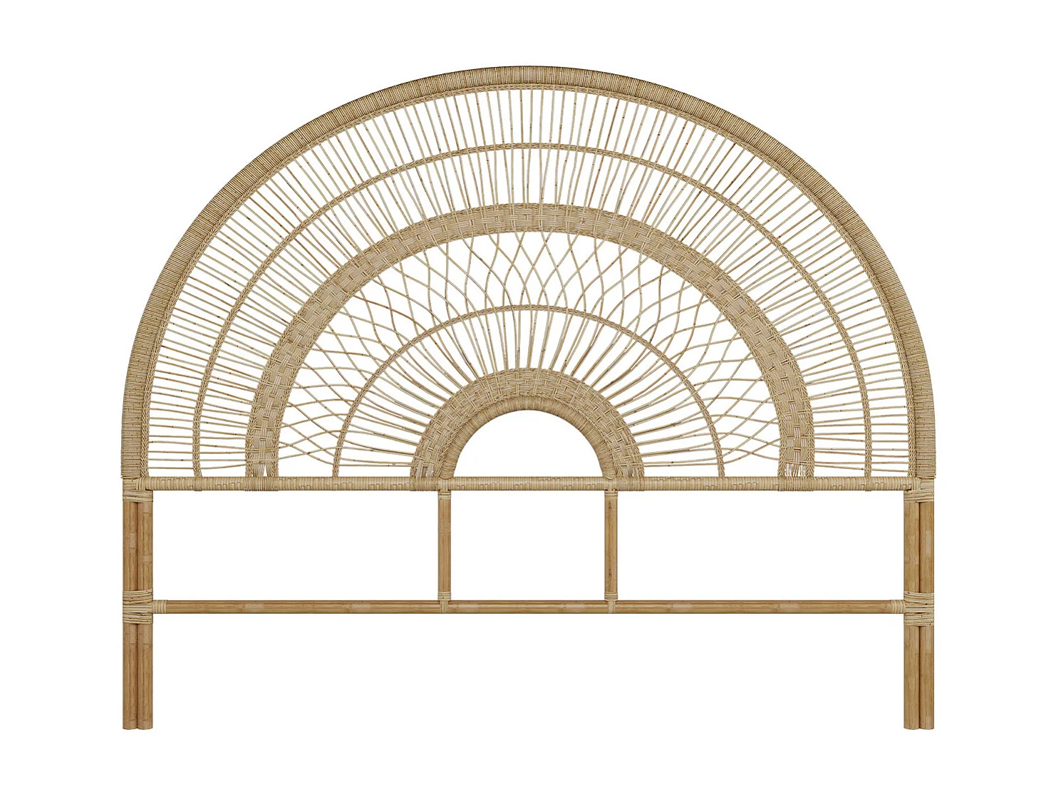 Tête de lit en rotin naturel 160 cm - Astéria