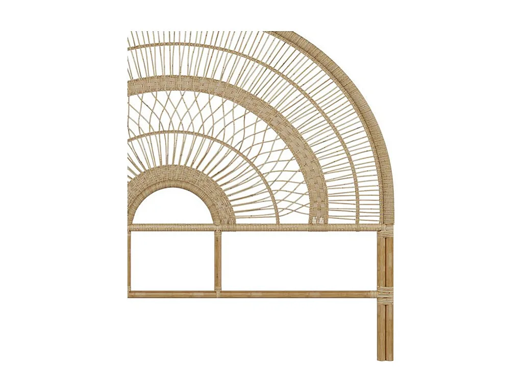 Tête de lit en rotin naturel 160 cm - Astéria