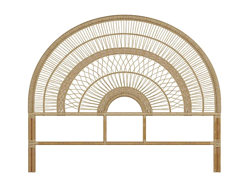 Tête de lit en rotin naturel 160 cm - Astéria