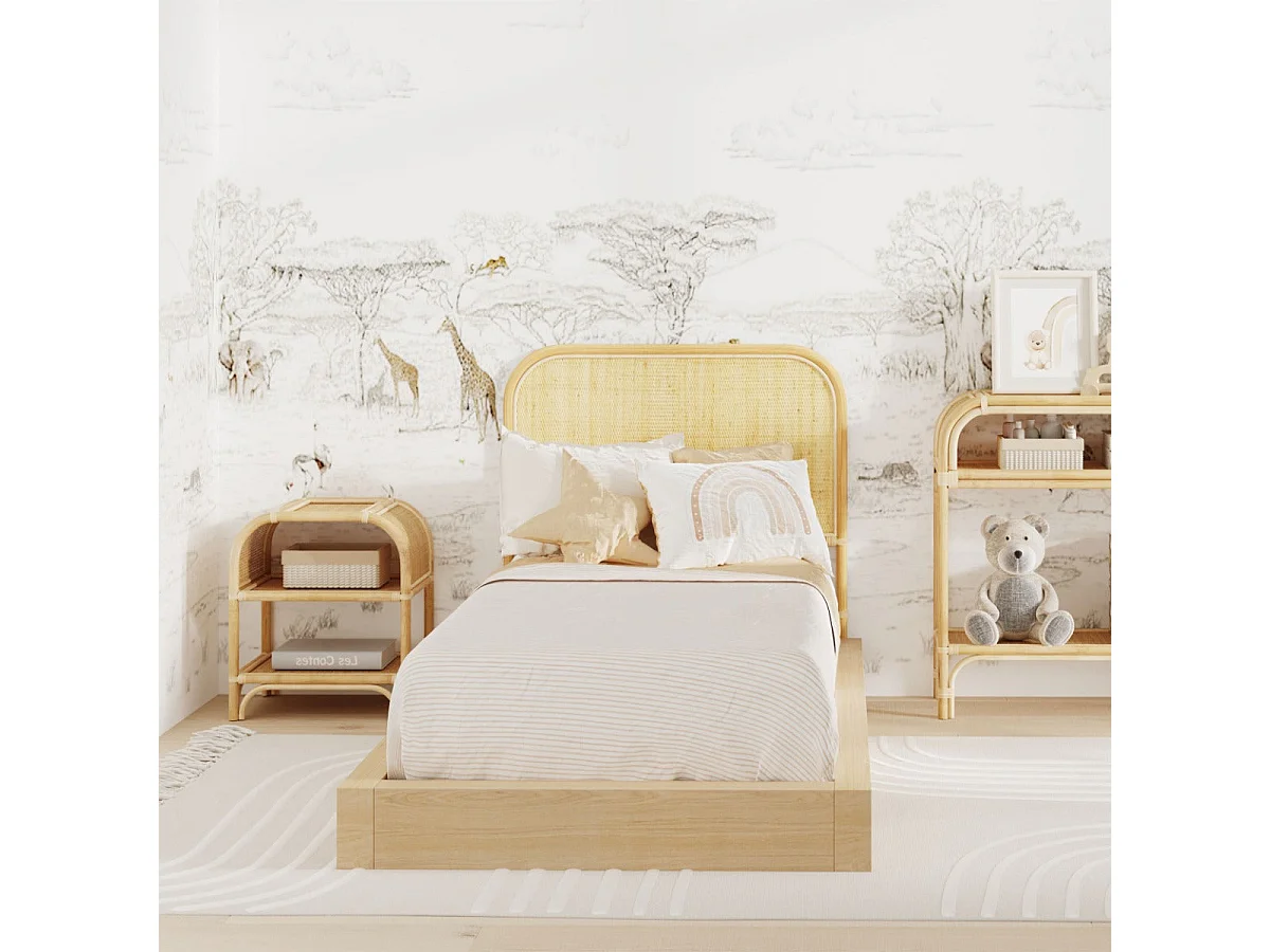 Testata 90 cm in rattan naturale - Grace