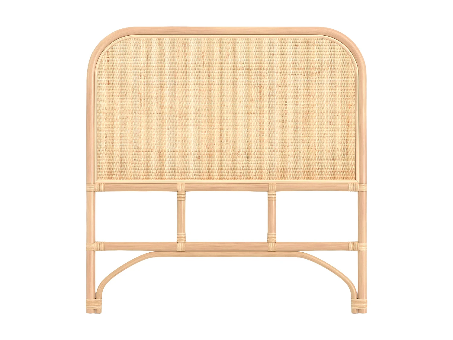 Testata del letto da 90 cm in rattan naturale - Grace