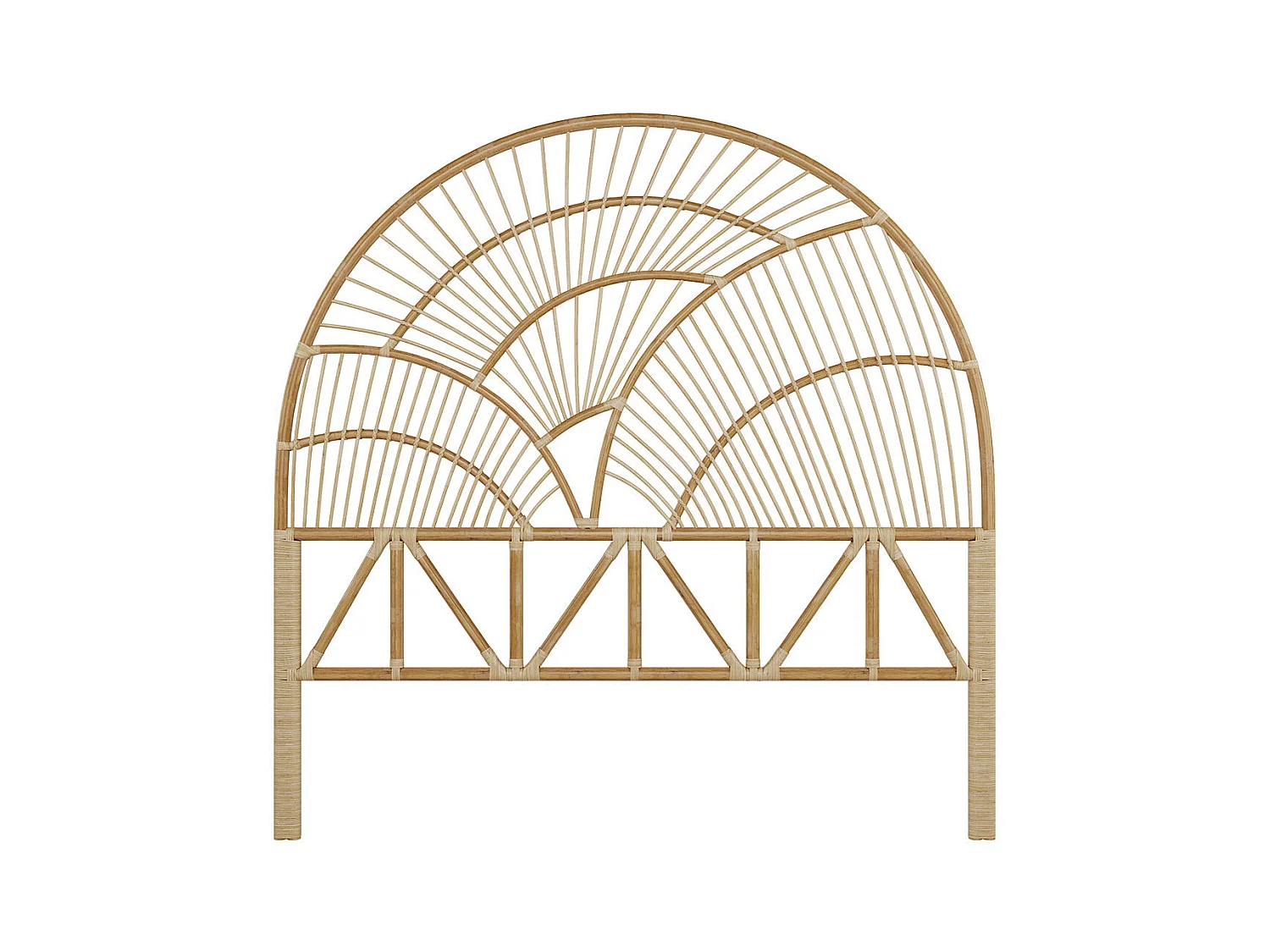 Tête de lit en rotin naturel 140 cm - Séléné