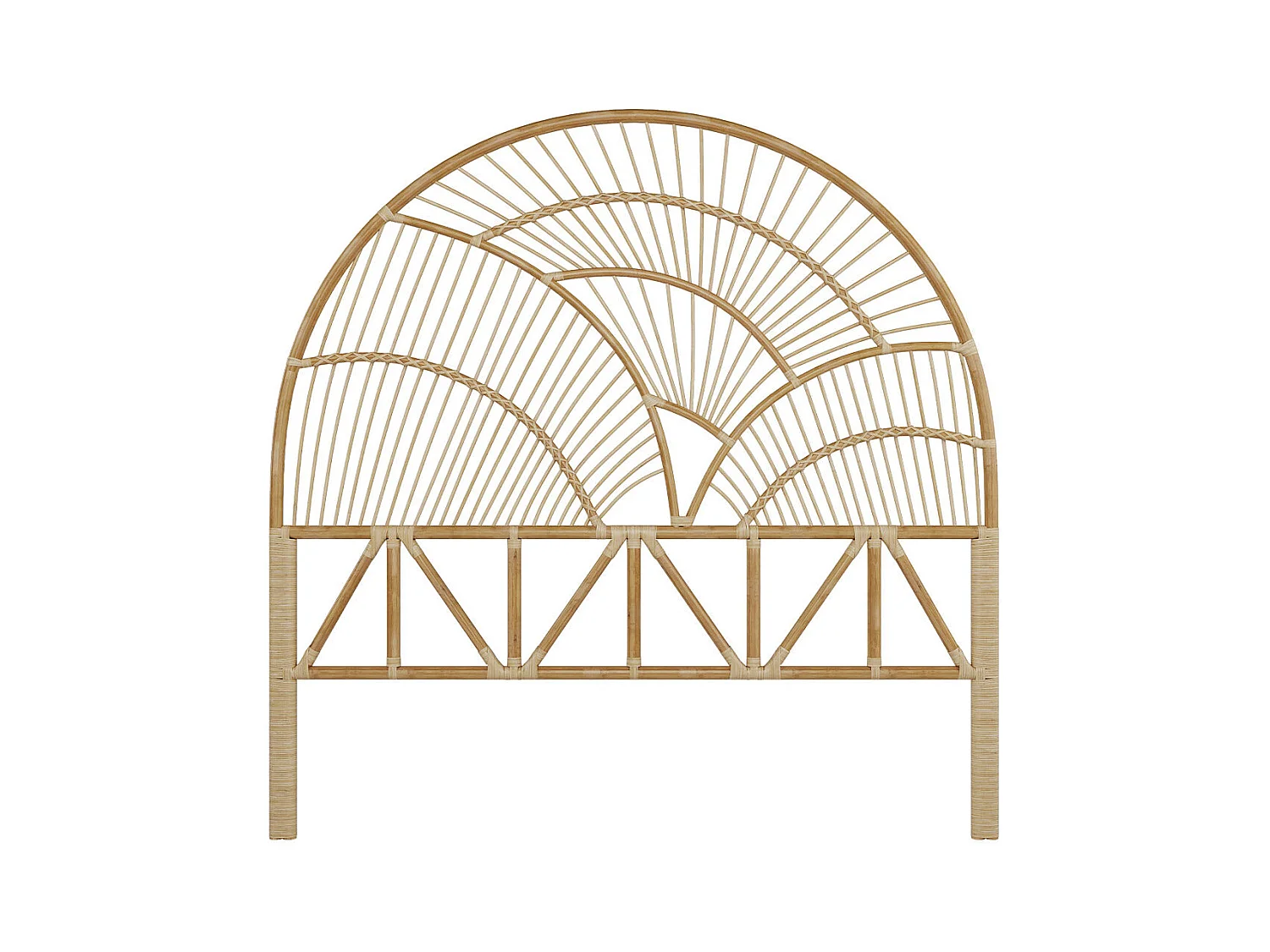 Tête de lit en rotin naturel 140 cm - Séléné